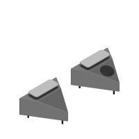 stone pouffe triangle 3d model