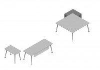 u-too manager desk 3d model 