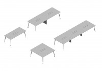 u-too meeting desk 3d model 